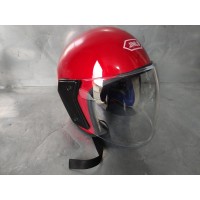 шлем полуоткрытый красный