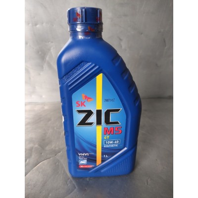 масло моторное 4Т ZIC M5 10-40W полусинтетическое 1л.
