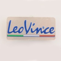 наклейка на глушитель металлическая LeoVince