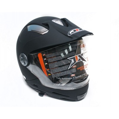 Шлем JIX JX-A112 (разборной) с солнцезащитными очками (черный)
