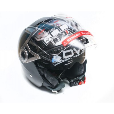 Шлем JIX OP-02 (открытый) с солнцезащитными очками (черный)