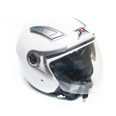 Шлем JIX OP-02 (открытый) с солнцезащитными очками (белый)