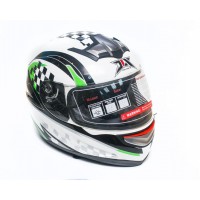 Шлем JIX A5003 (интеграл) бело-зеленый