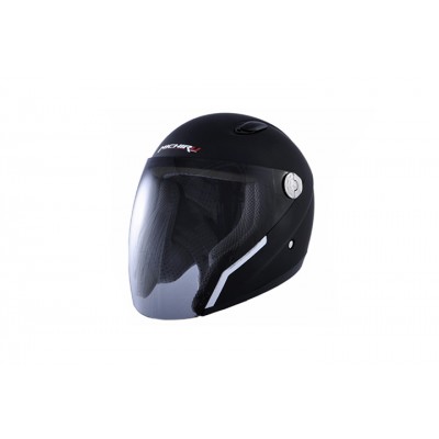 Шлем (открытый со стеклом) MO150 Black MOON (S) MICHIRU